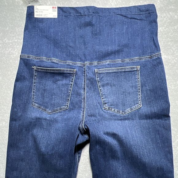 Uniqlo Dark Wash Maternity Extra Stretch Skinny Jeans Size XXL NWT - Picture 7 of 11